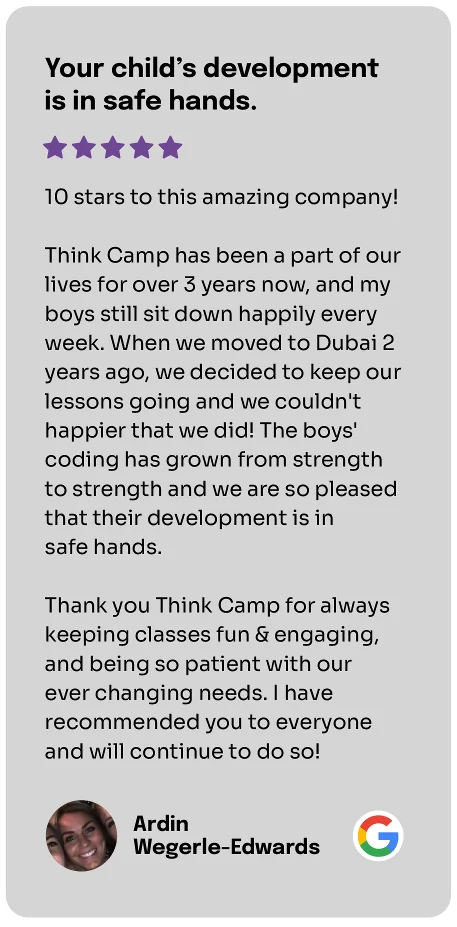 Parent testimonial